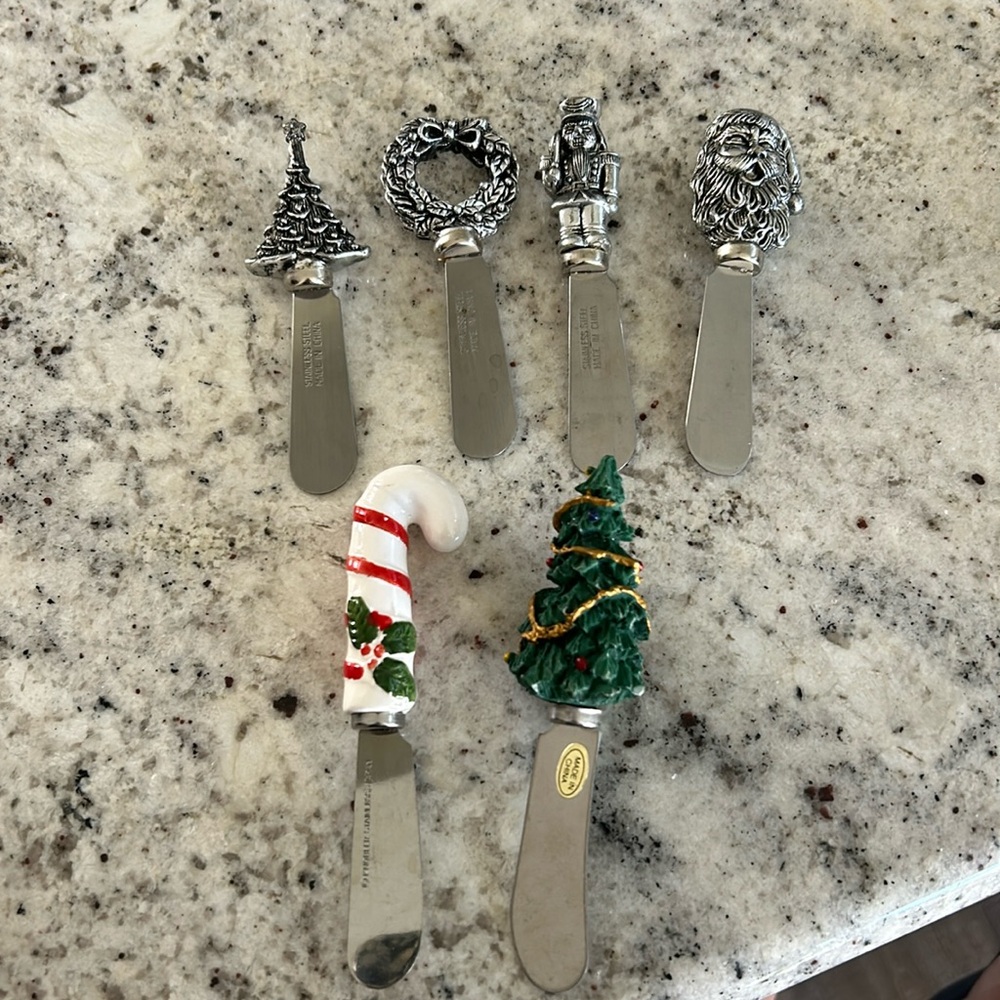 Christmas Spreader set - 6 pieces